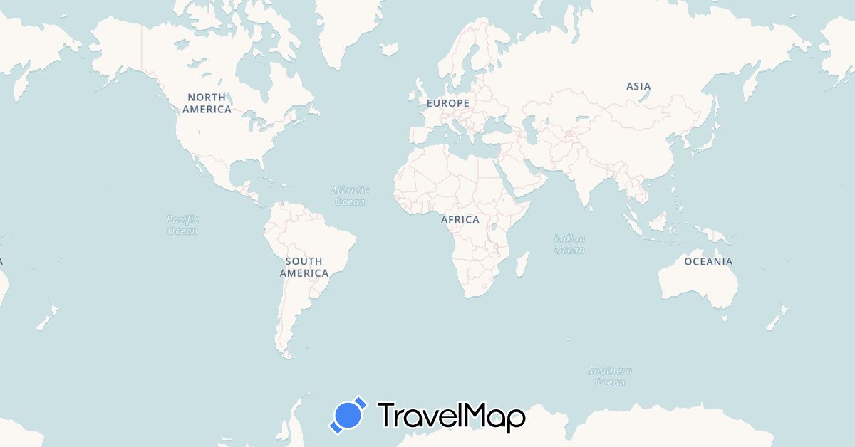 TravelMap itinerary: driving, bus, cycling, hiking, boat in Albania, Austria, Germany, France, Greece, Croatia, Italy, Montenegro, Slovenia (Europe)